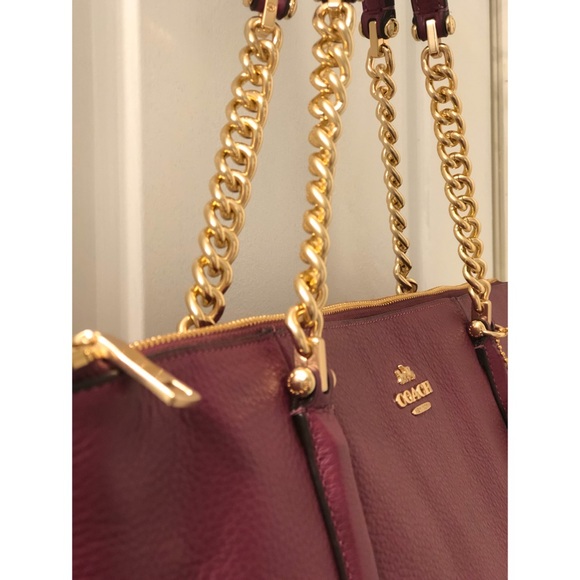 NWT Coach Leather Ava Chain Tote - Picture 4 of 4